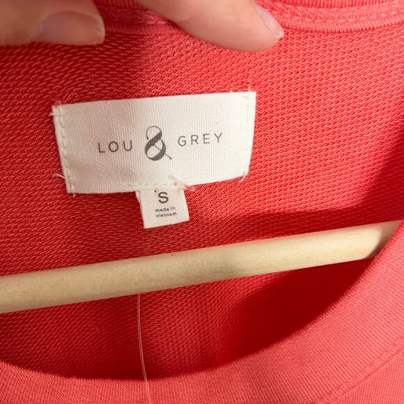 Lou & Grey Womens Signature Soft Midi Maxi Dress Small Coral Side Slits Comfort - Picture 5 of 11